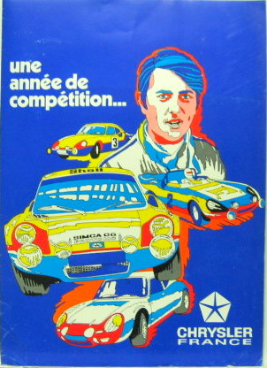 Couverture de 1972 CG PROTO MC SPIDER ET COUPE CHRYSLER FRANCE DOSSIER DE PRESSE