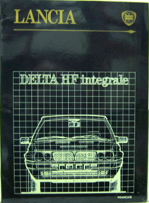Couverture de 1987-10 LANCIA DELTA HF INTEGRALE  DOSSIER DE PRESSE