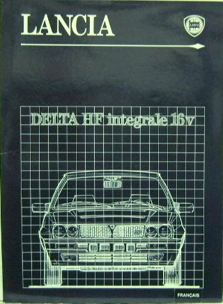 Couverture de 1989-4 LANCIA DELTA HF INTEGRALE 16 V DOSSIER DE PRESSE