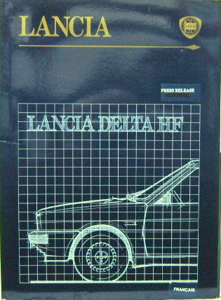 Couverture de 1985-9 LANCIA DELTA HF TURBO  DOSSIER DE PRESSE