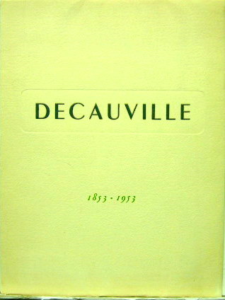 Couverture de 1853-1953 DECAUVILLE CATALOGUE ANNIVERSAIRE