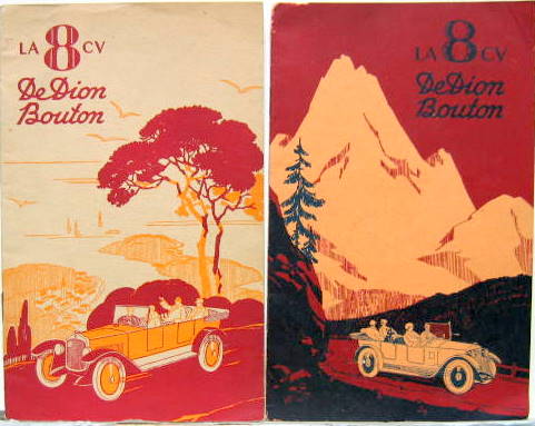 Couverture de 1926-27 DE DION BOUTON 8 CV DESCRIPTIF AU CHOIX