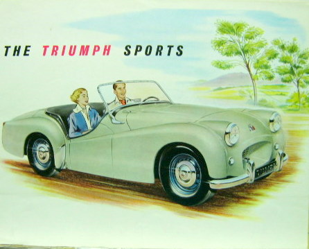 Couverture de 1954-2 THE TRIUMPH TR2 DEPLIANT EN ANGLAIS