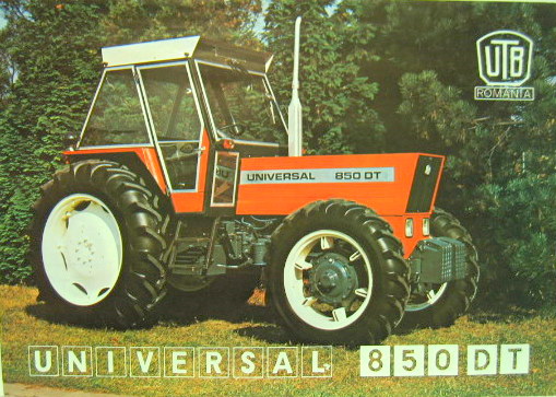 Couverture de UTB UNIVERSAL 850 DT TRACTEUR PROSPECTUS