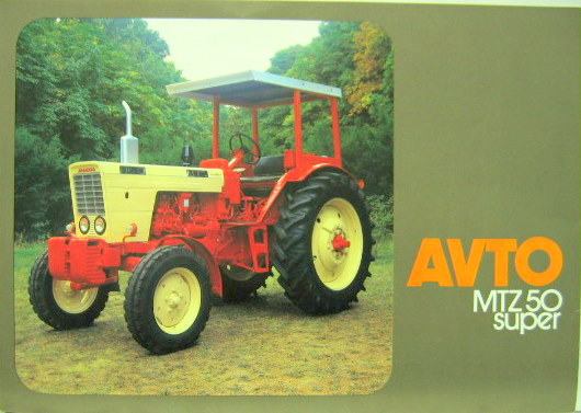 Couverture de AVTO MTZ 50 SUPER ET MTZ 52 SUPER 4 ROUES MOTRICES CATALOGUE