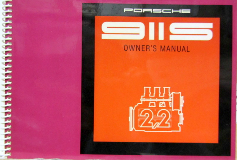 Couverture de 1970-8 PORSCHE 911 S  2,2 L LIVRET D'ENTRETIEN EN ANGLAIS EDITION 1971