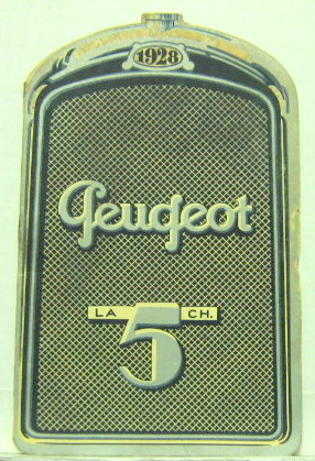 Couverture de 1928 PEUGEOT 5 CH CATALOGUE EN FORME DE CALANDRE