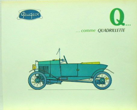 Couverture de PEUGEOT QUADRILETTE DESSIN A ENCADRE