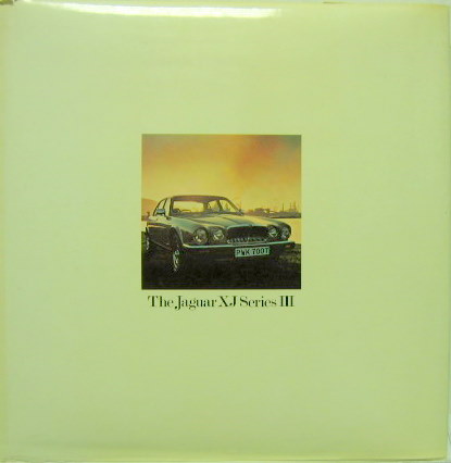 Couverture de THE JAGUAR XJ SERIE III LIVRE CATALOGUE  EN ANGLAIS