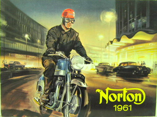 Couverture de 1961 NORTON GAMME CATALOGUE EN ANGLAIS
