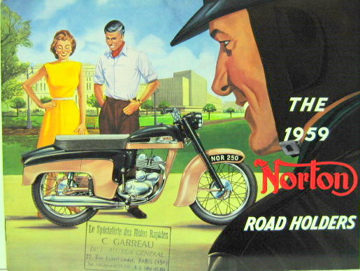 Couverture de 1959 NORTON GAMME CATALOGUE EN ANGLAIS