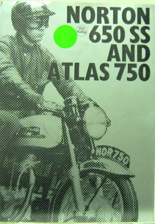 Couverture de NORTON 650 SS AND ATLAS 750 DEPLIANT EN ANGLAIS