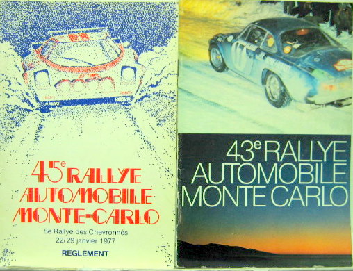 Couverture de 1975 RALLY DE MONTE CARLO PROGRAMME