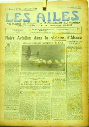 Couverture de 1944-1953 LES AILES (DEPUIS LA PREMIERE REPARUTION EN 1944 DEPUIS 4 ANS) A FIN 1953
