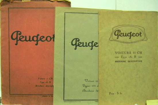 Couverture de PEUGEOT 181 ET 181B 11 CV LIVRET D'ENTRETIEN AU CHOIX