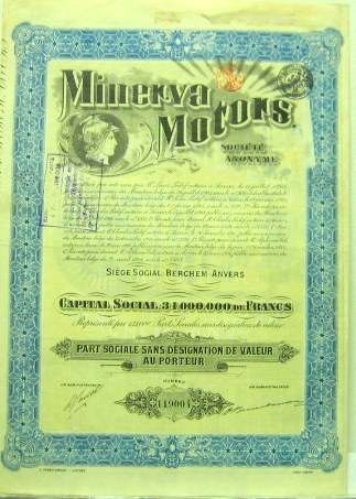 Couverture de 1924 MINERVA MOTORS ACTION