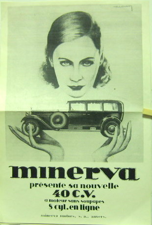 Couverture de MINERVA 40 CV AFFICHE EN REPRODUCTION