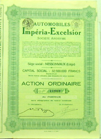 Couverture de 1928 IMPERIA EXELSIOR    ACTION