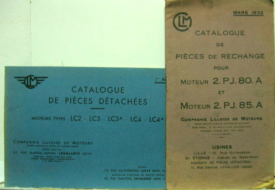 Couverture de CLM CATALOGUE DE PIECES DETACHEES AU CHOIX