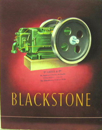 Couverture de 1950 MOTEURS BLACKSTONE A DURSLEY ANGLETERRE CATALOGUE EN FRANCAIS