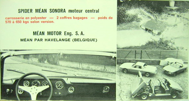 Couverture de MEAN SONORA A MOTEUR CENTRAL   PROSPECTUS