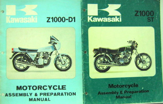 Couverture de KAWASAKI 1000 MANUEL D'ASSEMBLAGE ET DE PREPARATION EN ANGLAIS AU CHOIX