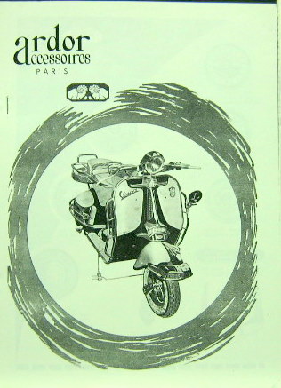 Couverture de VESPA CATALOGUE DES ACCESSOIRES ARDOR EN PHOTOCOPIES