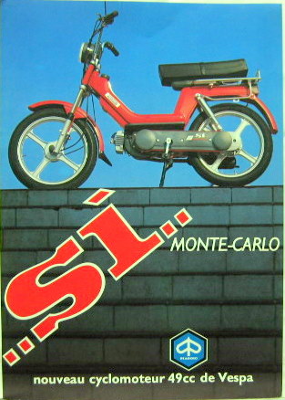 Couverture de PIAGGIO SI MONTE CARLO 49 CC PROSPECTUS