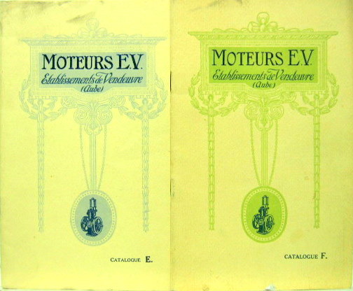 Couverture de MOTEURS EV ETABLISSEMENTS DE VENDEUVRE INDUSTRIELS OU AGRICOLES DANS L'AUBE CATALOGUE F OU E AU CHOIX