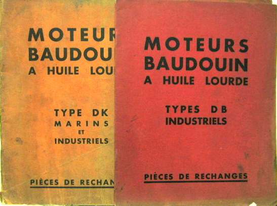 Couverture de MOTEURS BAUDOUIN A HUILE LOURDE A MARSEILLE CATALOGUES AU CHOIX