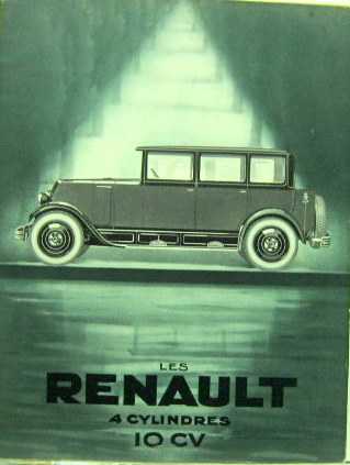 Couverture de RENAULT 10HP 4 CYLINDRES DEPLIANT