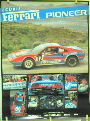 Couverture de FERRARI 308 GTBI AU TOUR DE CORSE ANDRUET BICHE AFFICHE ORIGINALE