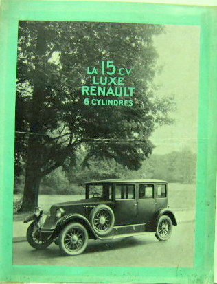 Couverture de RENAULT LA 15 CV LUXE 6 CYLINDRES CATALOGUE (V137)