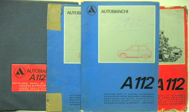 Couverture de AUTOBIANCHI A111 A112 MANUEL DE PIECES DETACHEES AU CHOIX