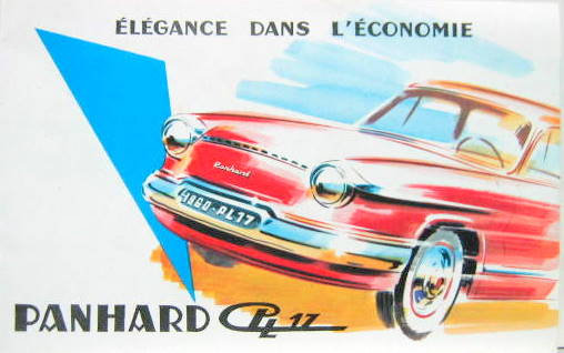 Couverture de 1960 PANHARD PL 17  DEPLIANT