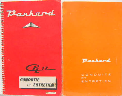 Couverture de PANHARD PL 17 LIVRET D'ENTRETIEN AU CHOIX