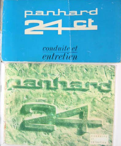 Couverture de PANHARD PL 24 LIVRET D'ENTRETIEN AU CHOIX