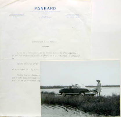Couverture de PANHARD PL 17 CABRIOLET COMMUNIQUE DE PRESSE GRAND PRIX DE L'ART ET DE L'INDUSTRIE AUTOMOBILES FRANCAISES CATEGORIE SPORT ET LUXE