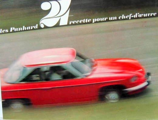 Couverture de 1965-12 PANHARD 24 DEPLIANT