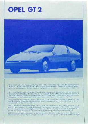 Couverture de OPEL GT2 PROSPECTUS