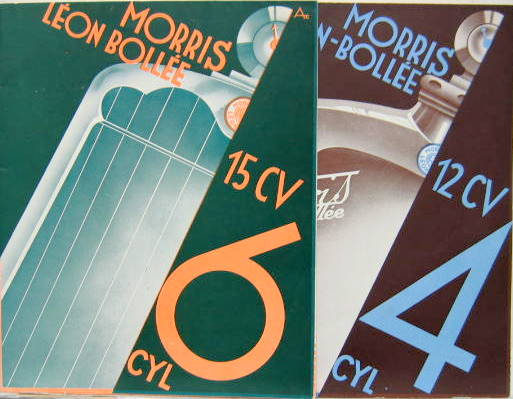Couverture de MORRIS LEON BOLLEE 12 CV ET 15 CV DEPLIANT