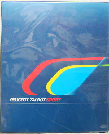 Couverture de 1985 PEUGEOT TALBOT SPORT DOSSIER DE PRESSE  
CHAMPIONNAT DU MONDE RALLYES