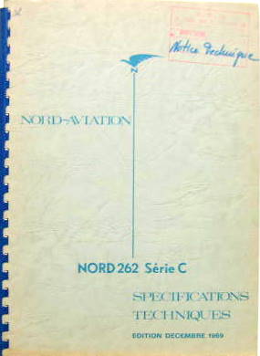 Couverture de 1969-12 NORD 262 SERIE C SPECIFICATIONS TECHNIQUES