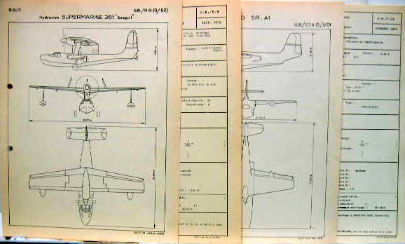 Couverture de SUPERMARINE 381 SEAGULL ET SARO SR A1 FICHE TECHNIQUE   AU CHOIX