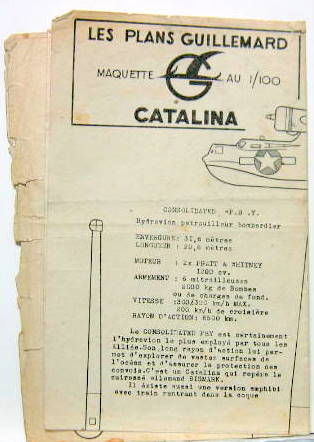 Couverture de CATALINA PBY PLAN AU 1/100