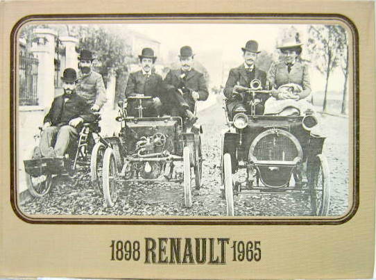 Couverture de 1895 RENAULT 1965 HISTORIQUE EDITION NUMEROTEE