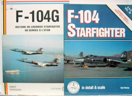 Couverture de F 104 G EN SERVICE A L'OTAN ETSTARFIGHTER FAMOUS MISSILE WITH A MAN IN IT  EN ANGLAIS AU CHOIX