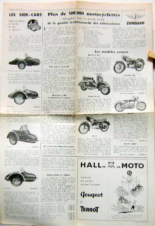 Couverture de 1955 ZUNDAPP GAMME AVEC STEIB TWN BING GRAND PROSPECTUS