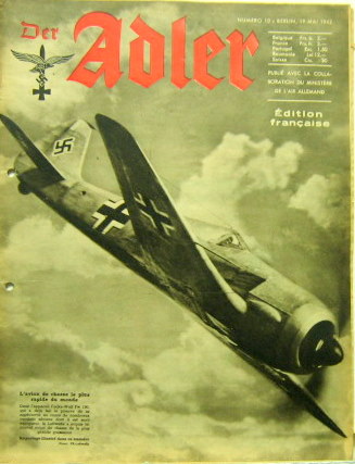 Couverture de 1941-1944 DER ADLER COLLECTION INCOMPLETE EN FRANCAIS