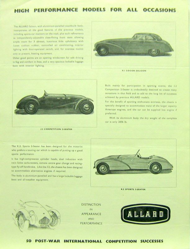 Couverture de ALLARD 2 DOOR SALONN - J2 COMPETITION - K2 SPORT
